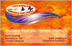 V-Karte spirit-healing Front