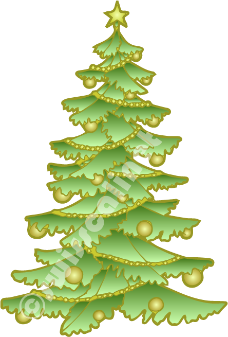 Weihnachtsbaum-gold
